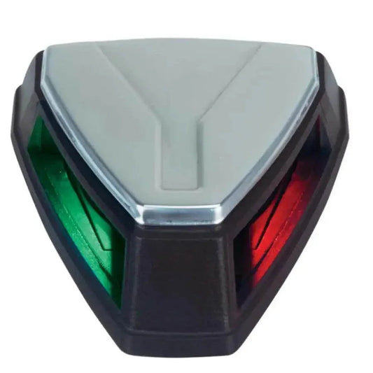 Perko 12V LED Bi-Color Navigation Light - Black/Stainless Steel [0655001BLS] Perko