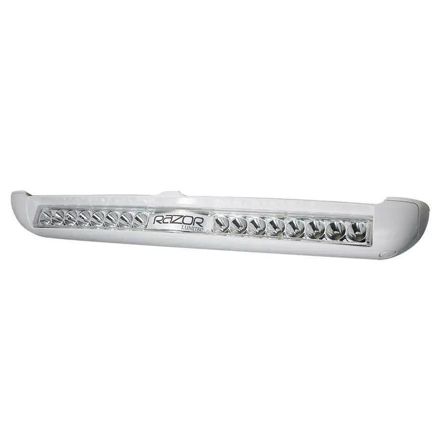 Lumitec Razor Light Bar - Spot - White Housing w/Inverted Logo Flush Mount [101603] Lumitec