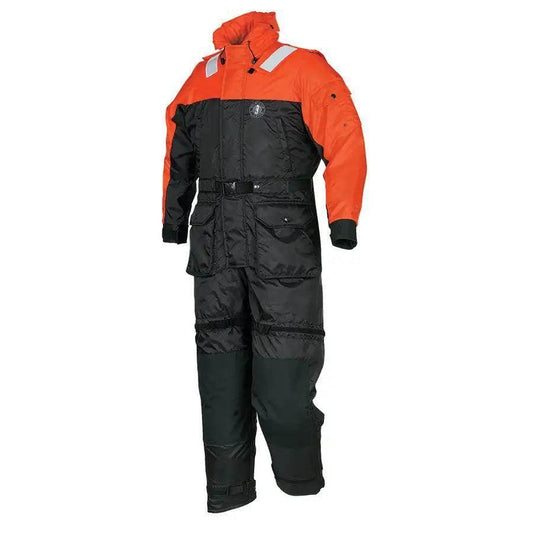 Mustang Deluxe Anti-Exposure Coverall  Work Suit - Orange/Black - Medium [MS2175-33-M-206] Mustang Survival
