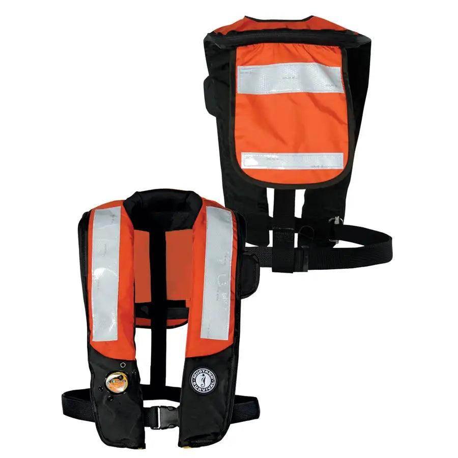 Mustang HIT Inflatable PDF w/SOLAS Reflective Tape - Orange/Black - Automatic/Manual [MD3183T2-33-0-101] - Besafe1st
