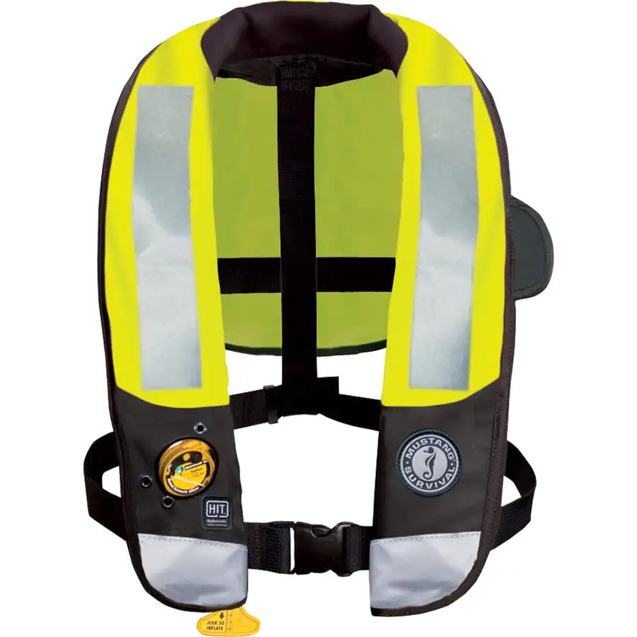Mustang HIT High Visibility Inflatable PFD - Fluorescent Yellow/Green - Automatic/Manual [MD3183T3-239-0-202] - Besafe1st® 