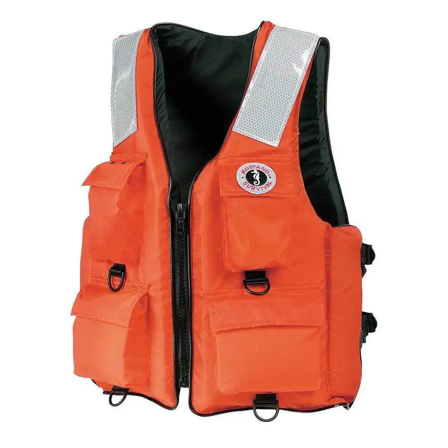 Mustang 4-Pocket Flotation Vest - Orange - XXXL - 7XL [MV3128T2-2-7XL-216] - Besafe1st