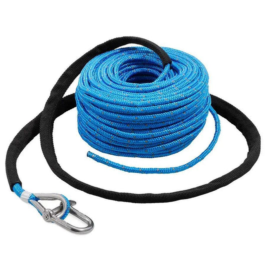 TRAC Outdoors Anchor Rope - 3/16" x 100 w/SS Shackle [69080] - Besafe1st