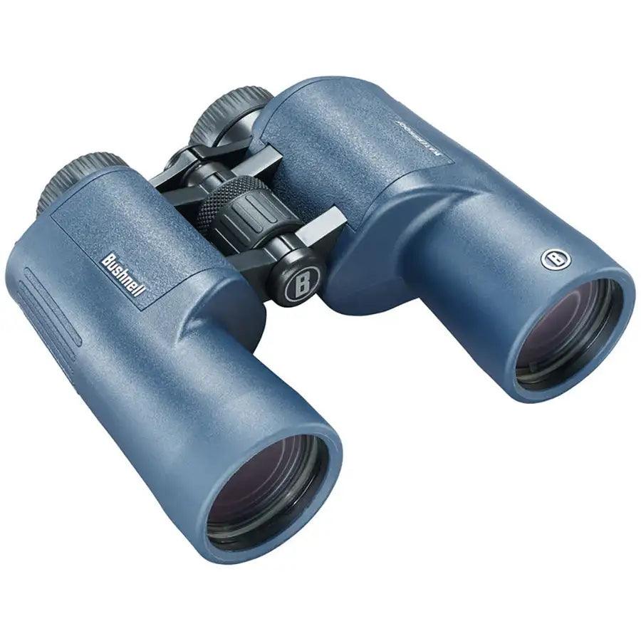 Bushnell 7x50mm H2O Binocular - Dark Blue Porro WP/FP Twist Up Eyecups [157050R] - Besafe1st® 