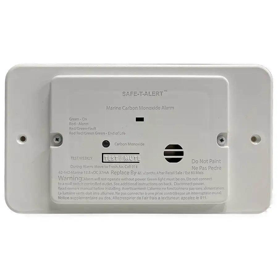 Safe-T-Alert 62 Series RV Carbon Monoxide - White - Flush Mount - 12V w/Trim Ring [62-542-TR-WT] - Besafe1st