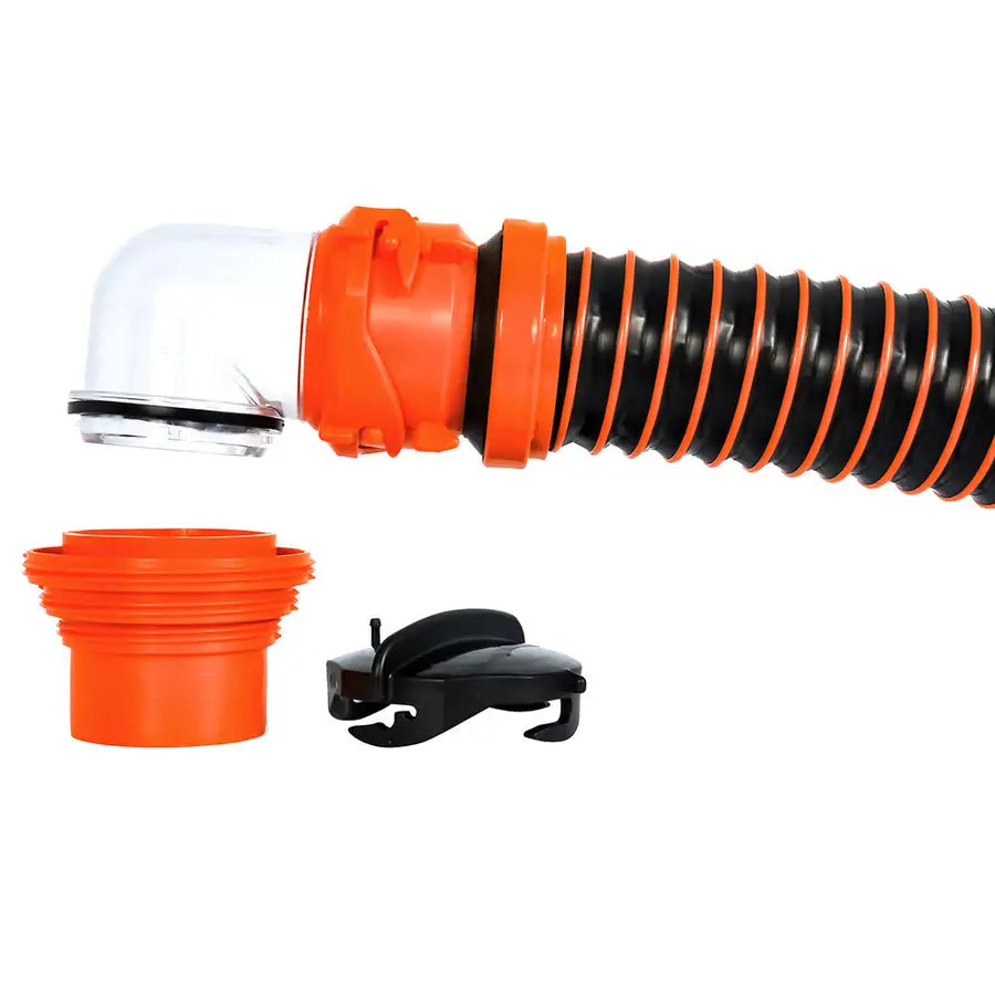 Camco RhinoEXTREME 20 Sewer Hose Kit w/4 In 1 Elbow Caps [39867] - Besafe1st® 