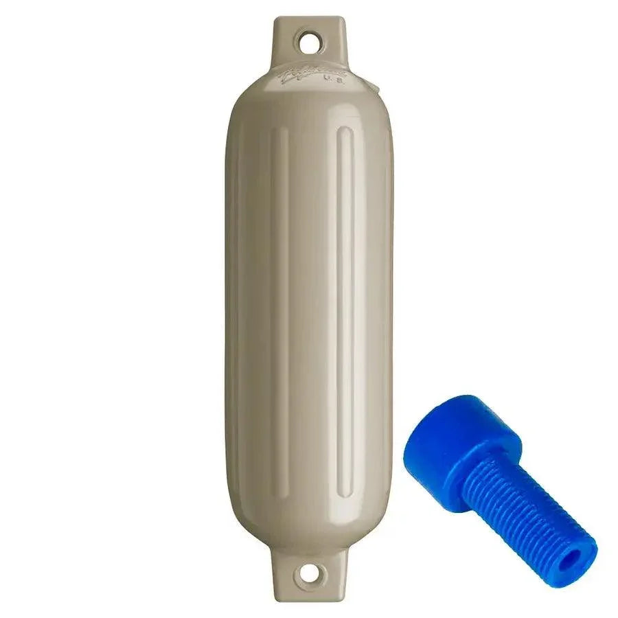 Polyform G-3 Twin Eye Fender 5.5" x 19" - Sand w/Adapter [G-3 SAND W/AIR ADAPTER] Polyform U.S.