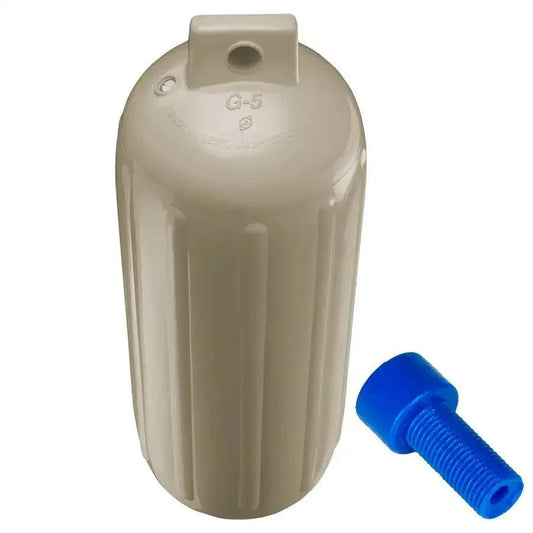 Polyform G-5 Twin Eye Fender 8.8" x 26.8" - Sand w/Adapter [G-5 SAND W/AIR ADAPTER] Polyform U.S.