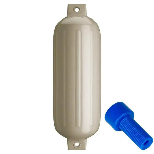 Polyform G-5 Twin Eye Fender 8.8" x 26.8" - Sand w/Adapter [G-5 SAND W/AIR ADAPTER] Polyform U.S.