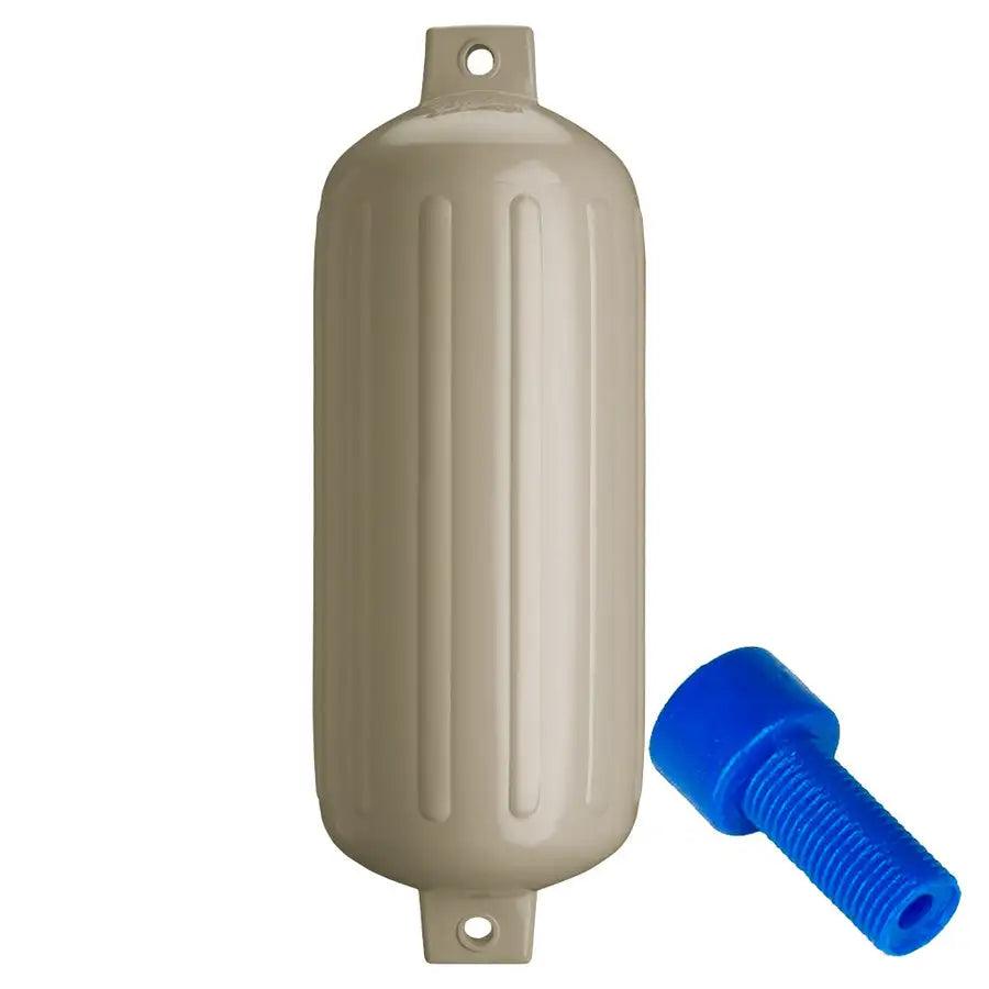 Polyform G-6 Twin Eye Fender 11" x 30" - Sand w/Adapter [G-6-SAND] - Premium Fenders  Shop now 