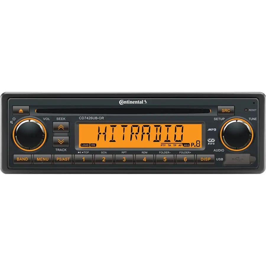 Continental Stereo w/CD/AM/FM/BT/USB - 24V [CD7426UB-OR] - Besafe1st® 