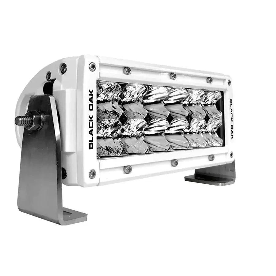 Black Oak Pro Series 3.0 Double Row 6" LED Light Bar - Combo Optics - White Housing [6CM-D5OS] - Besafe1st