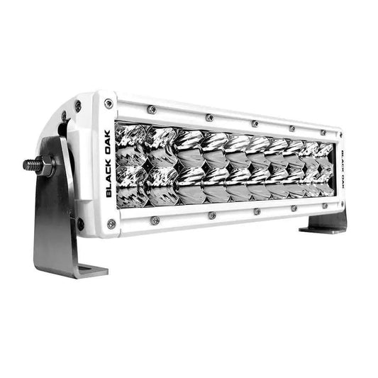 Black Oak Pro Series 3.0 Double Row 10" LED Light Bar - Combo Optics - White Housing [10CM-D5OS] - Besafe1st