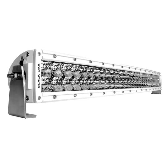Black Oak Pro Series 3.0 Curved Double Row 30" LED Light Bar - Combo Optics - White Housing [30CCM-D5OS] - Besafe1st
