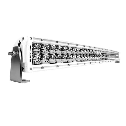Black Oak Pro Series 3.0 Curved Double Row 40" LED Light Bar - Combo Optics - White Housing [40CCM-D5OS] - Besafe1st