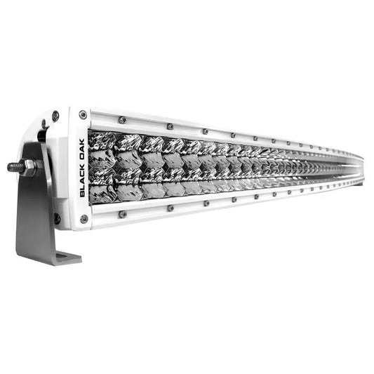 Black Oak Pro Series 3.0 Curved Double Row 50" LED Light Bar - Combo Optics - White Housing [50CCM-D5OS] - Besafe1st