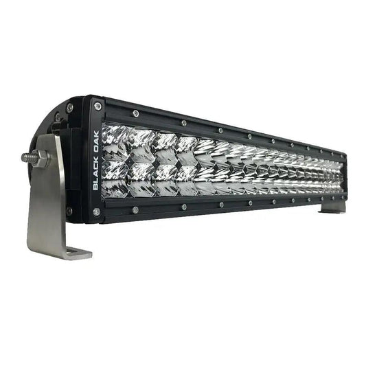 Black Oak Pro Series 3.0 Curved Double Row 20" LED Light Bar - Combo Optics - Black Housing [20CC-D5OS] - Besafe1st