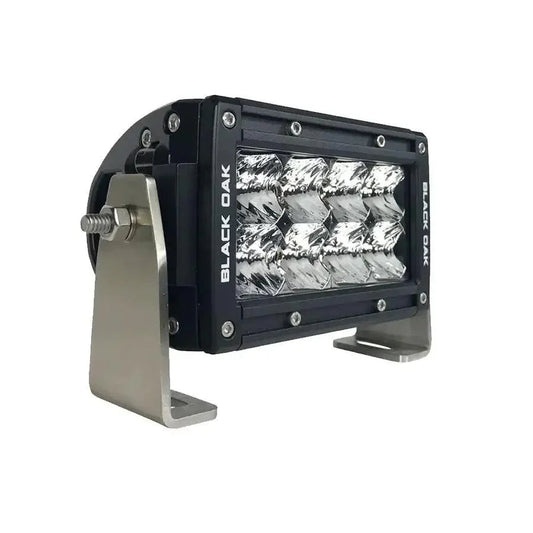 Black Oak Pro Series 3.0 Double Row 4" LED Light Bar - Flood Optics - Black Housing [4F-D5OS] Black Oak LED