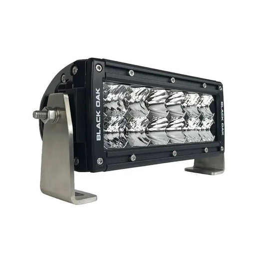 Black Oak Pro Series 3.0 Double Row 6" LED Light Bar - Combo Optics - Black Housing [6C-D5OS] - Besafe1st