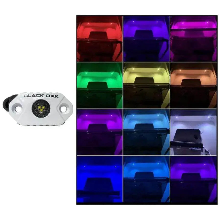 Black Oak Rock Accent Light - RGB - White Housing [MAL-RGB] - Besafe1st