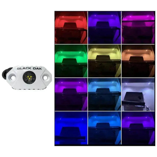 Black Oak Rock Accent Light - RGB - White Housing [MAL-RGB] Black Oak LED