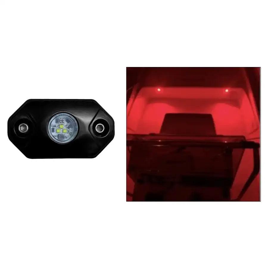 Black Oak Rock Accent Light - Red - Black Housing [RL-R] - Besafe1st® 