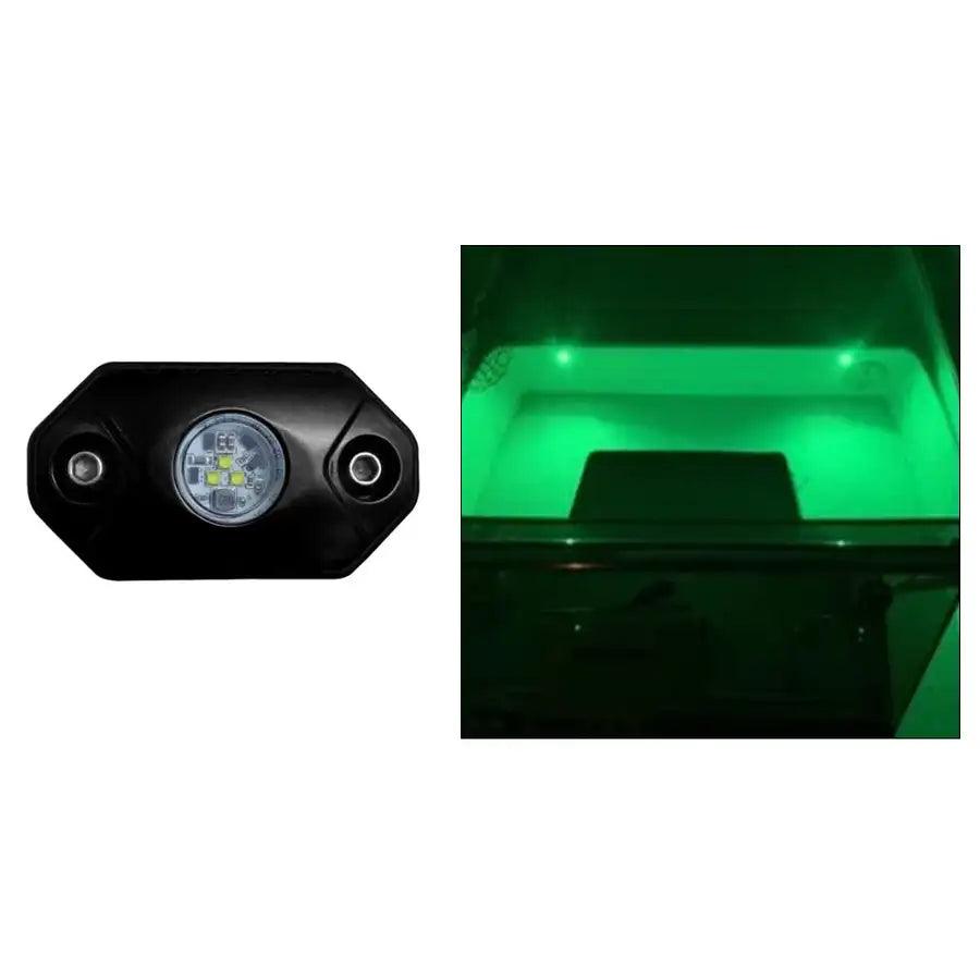 Black Oak Rock Accent Light - Green - Black Housing [RL-G] - Besafe1st® 