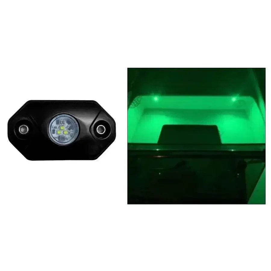 Black Oak Rock Accent Light - Green - Black Housing [RL-G] Black Oak LED