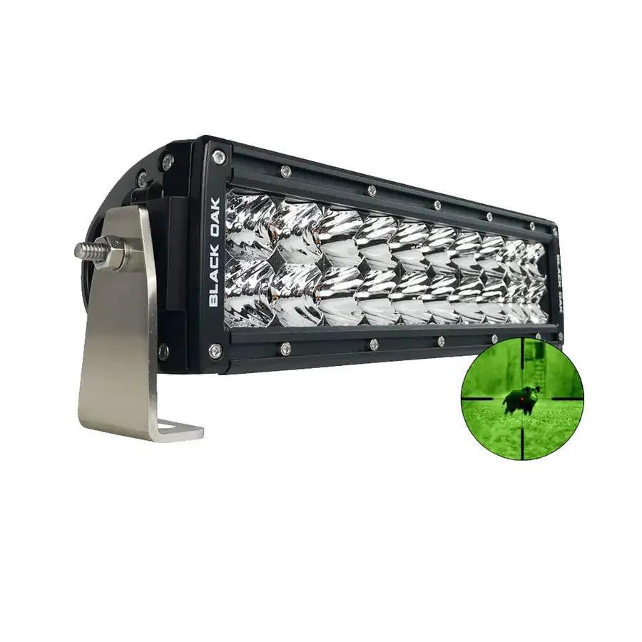 Black Oak Pro Series 3.0 10" 850nm Infrared Double Row LED Light Bar - Combo Optics - Black Housing [10IR-850] Black Oak LED