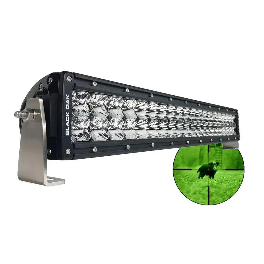 Black Oak Pro Series 3.0 Double Row Combo Infrared 20" 850nm LED Light Bar - Black Housing [20IR-850] - Premium Light Bars Besafe1st®  Shop now 