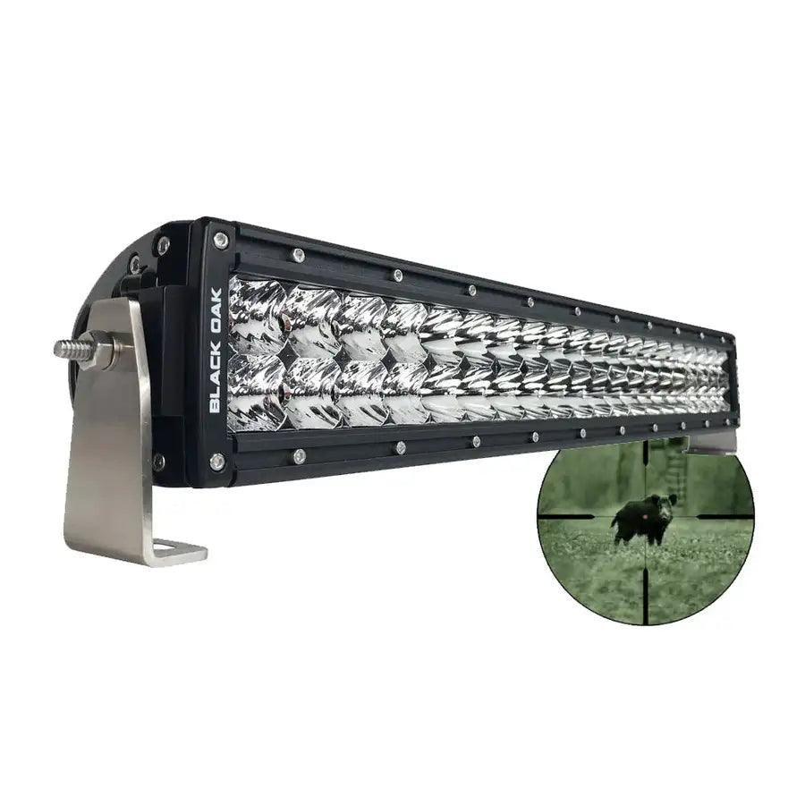 Black Oak Pro Series Double Row Combo Infrared 20" 940nm Light Bar - Black [20IR-940] - Premium Light Bars Besafe1st®  Shop now 