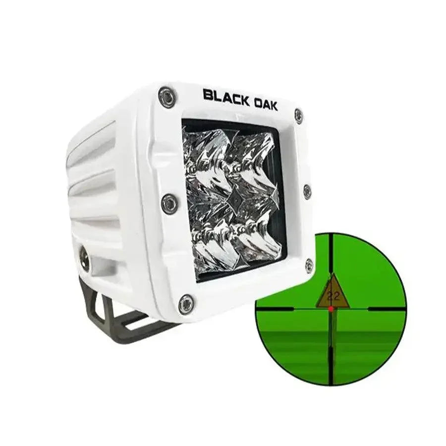 Black Oak Pro Series 3.0 2" 850nm Infrared Marine Pod Light - Flood Optics - White Housing [2MIR-POD850] - Besafe1st