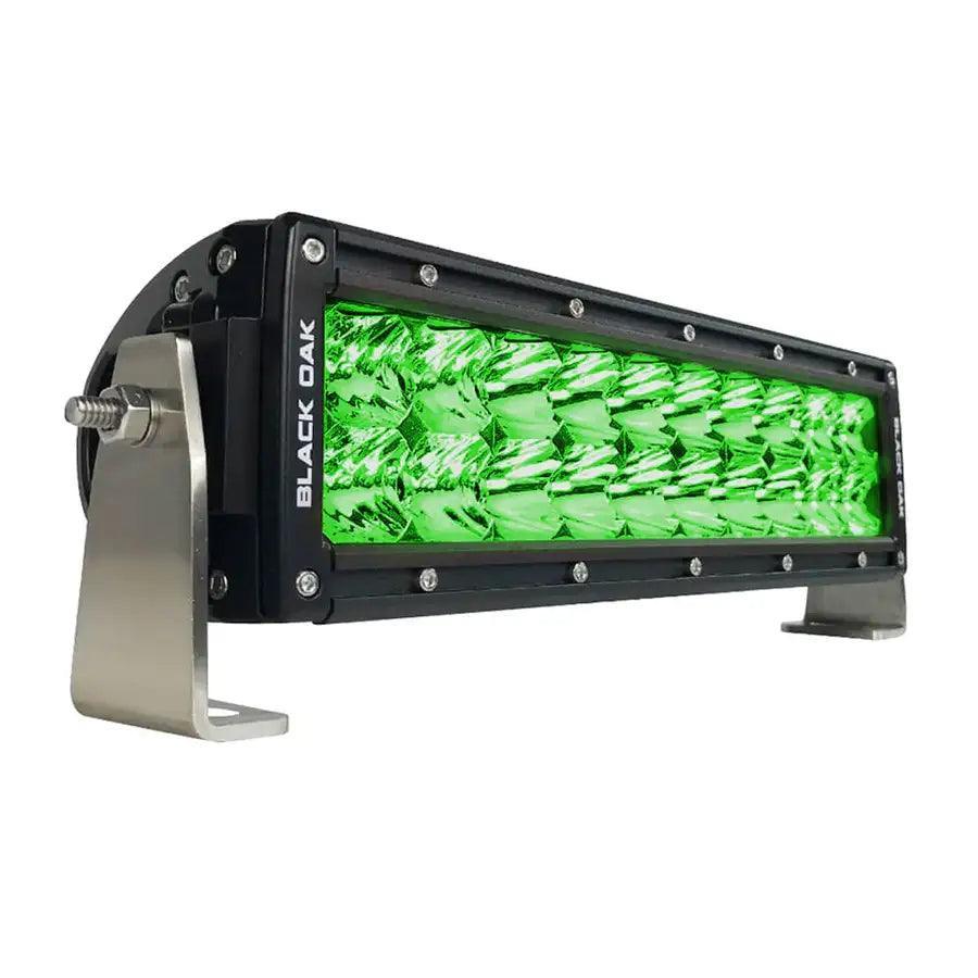 Black Oak 10" Green LED Hog Hunting Light Bar - Combo Optics - Black Housing - Pro Series 3.0 [10G-D3OS] Black Oak LED