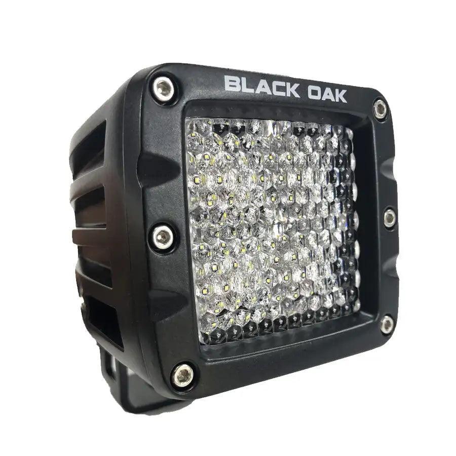 Black Oak 2" LED Pod Light - Diffused Optics - Black Housing - Pro Series 3.0 [2D-POD10CR] - Besafe1st