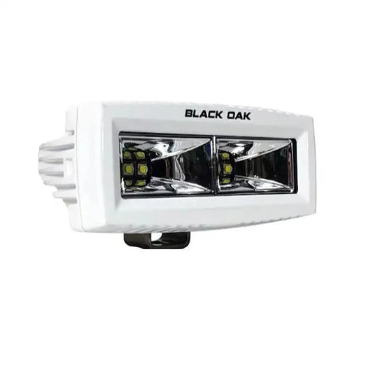Black Oak 4" Marine Spreader Light - Scene Optics - White Housing - Pro Series 3.0 [4MS-S] - Besafe1st