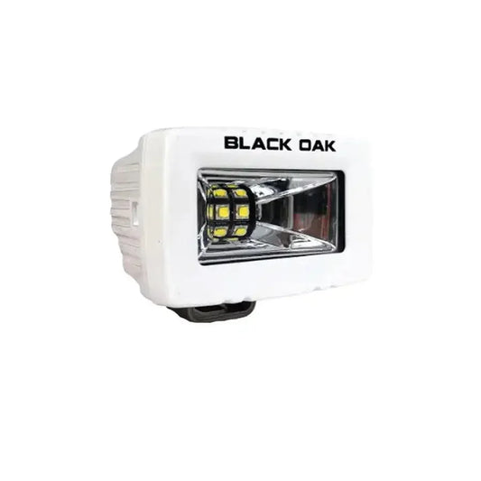 Black Oak 2" Marine Spreader Light - Scene Optics - White Housing - Pro Series 3.0 [2-MS-S] - Besafe1st