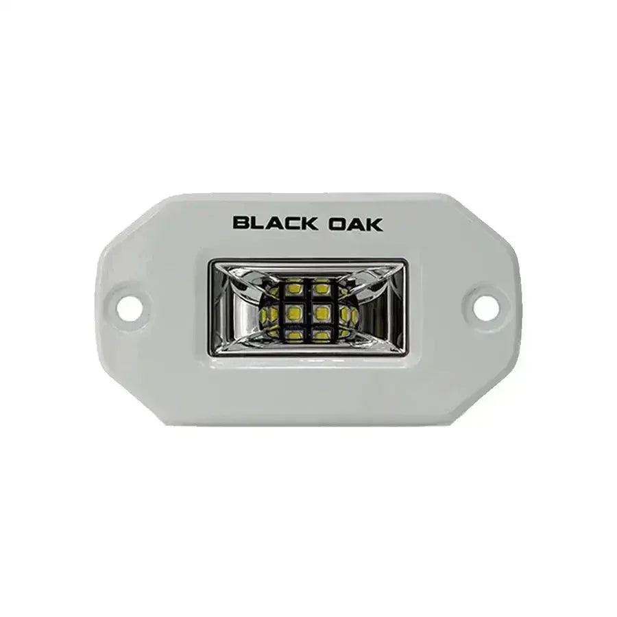 Black Oak 2" Marine Flush Mount Spreader Light - White Housing - Pro Series 3.0 [2FSL-SRPOD10CR] - Besafe1st