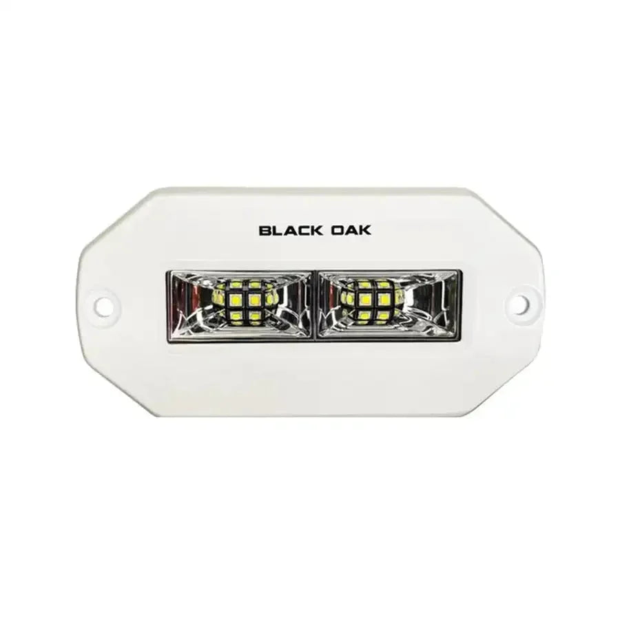 Black Oak 4" Marine Flush Mount Spreader Light - White Housing - Pro Series 3.0 [4FMSL-S] Black Oak LED