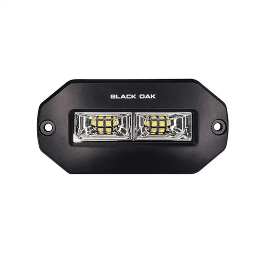 Black Oak 4" Marine Flush Mount Spreader Light - Black Housing - Pro Series 3.0 [4BFMSL-S] - Besafe1st