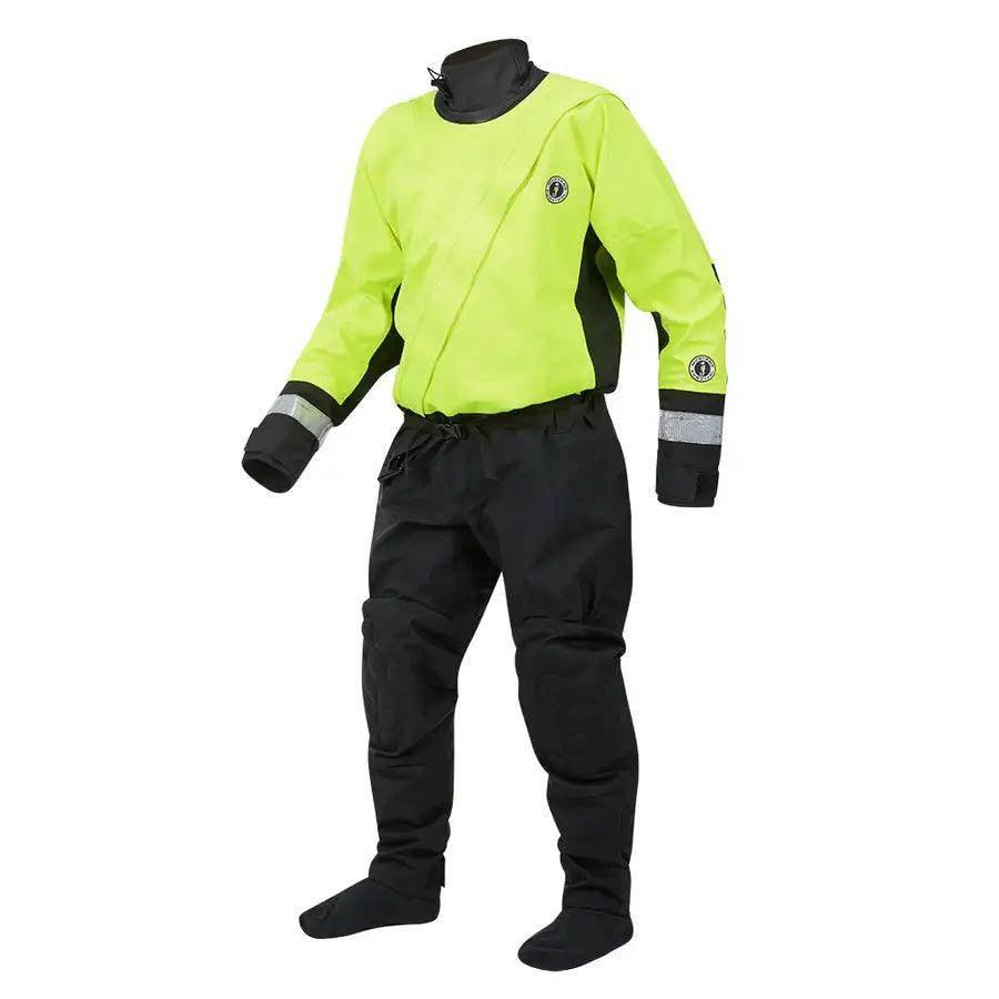 Mustang MSD576 Water Rescue Dry Suit - Fluorescent Yellow Green-Black - Medium [MSD57602-251-M-101] - Besafe1st