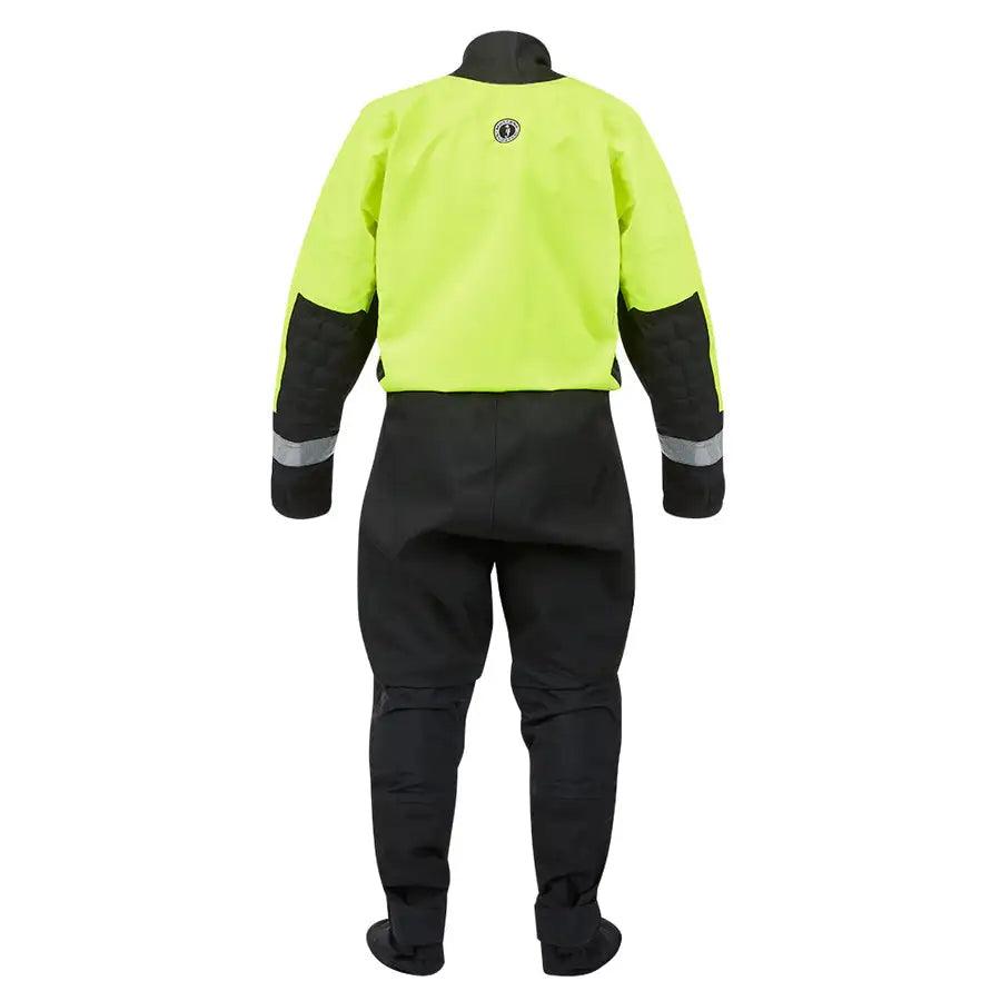 Mustang MSD576 Water Rescue Dry Suit - Fluorescent Yellow Green-Black - XL [MSD57602-251-XL-101] - Besafe1st® 