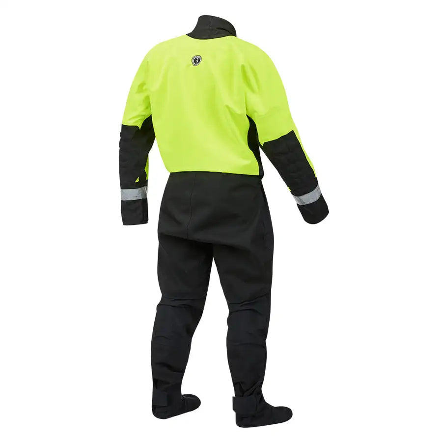 Mustang MSD576 Water Rescue Dry Suit - Fluorescent Yellow Green-Black - XXL [MSD57602-251-XXL-101] Besafe1st™ | 
