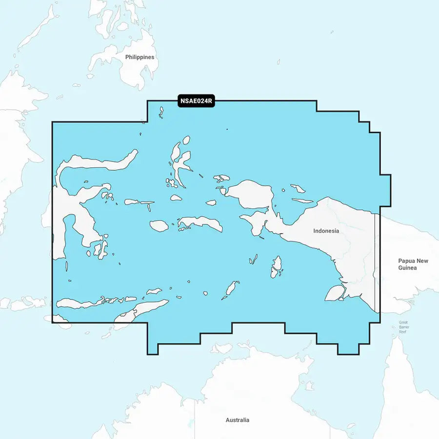 Garmin Navionics+ NSAE024R - Central West Papua  East Sulawesi - Marine Chart [010-C1222-20] Besafe1st™ | 