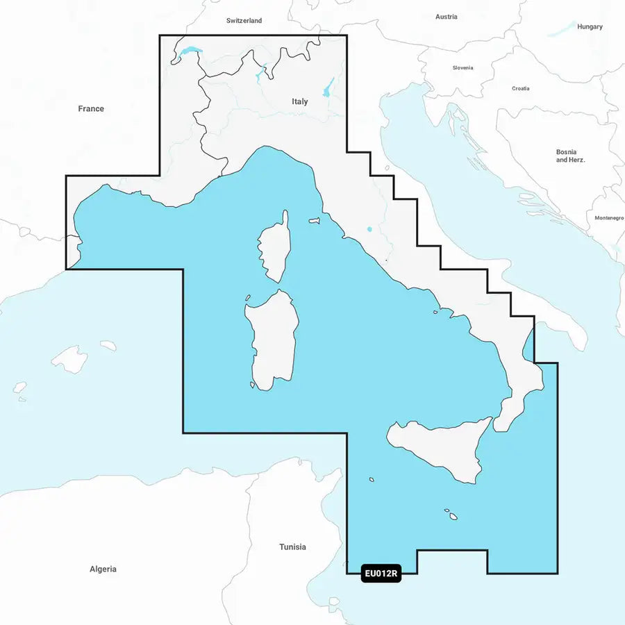 Garmin Navionics+ NSEU012R - Mediterranean Sea, Central West - Marine Chart [010-C1238-20] Besafe1st™ | 