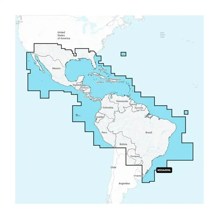 Garmin Navionics+ NSSA004L - Mexico, the Caribbean to Brazil - Inland  Coastal Marine Chart [010-C1285-20] - Besafe1st® 