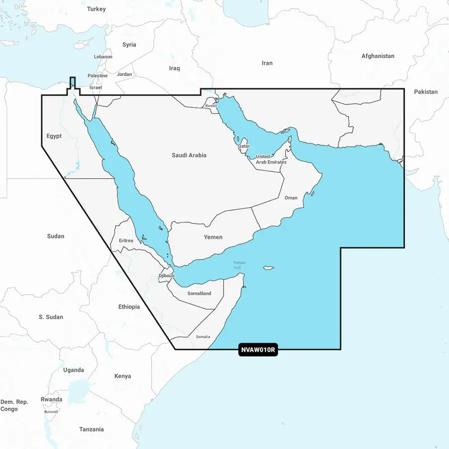 Garmin Navionics Vision+ NVAW010R - The Gulf  Red Sea - Marine Chart [010-C1229-00] Besafe1st™ | 
