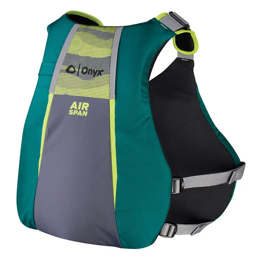 Onyx Airspan Angler Life Jacket - M/L - Green [123200-400-040-23] - Besafe1st® 