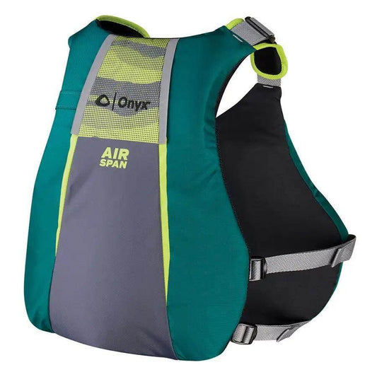 Onyx Airspan Angler Life Jacket - M/L - Green [123200-400-040-23] - Besafe1st