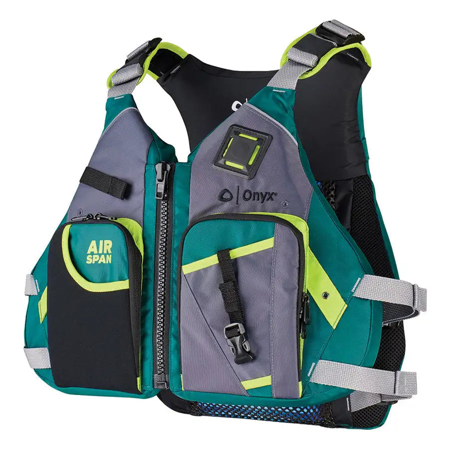 Onyx Airspan Angler Life Jacket - XL/2X - Green [123200-400-060-23] - Premium Life Vests from Onyx Outdoor - Just $109.99! Shop now at Besafe1st®