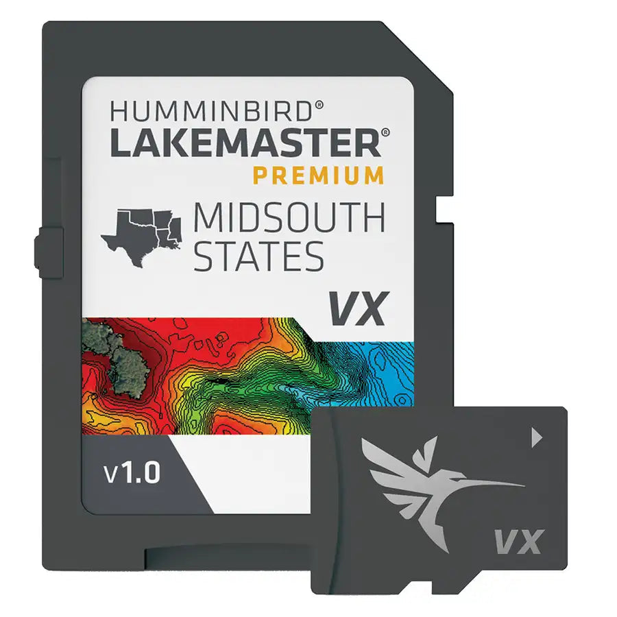 Humminbird LakeMaster VX Premium - Mid-South States [602005-1] - Premium Humminbird  Shop now 